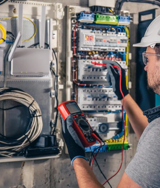 man-electrical-technician-working-switchboard-with-fuses